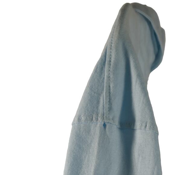 NWT Hudson & Barrow Mens T Shirt Baby Blue Size 3X Collared 3 Button Cotton - Picture 5 of 8